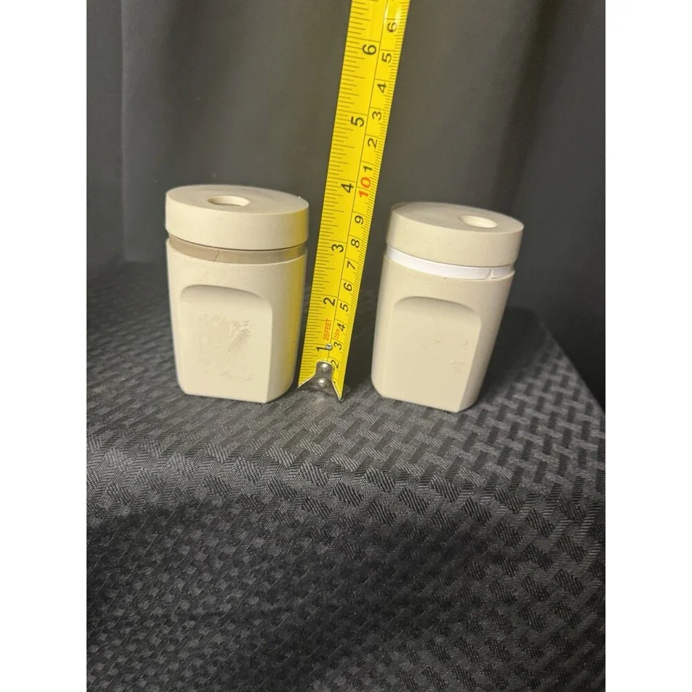 Vintage Tupperware Salt and Pepper Shakers Almond 1471
